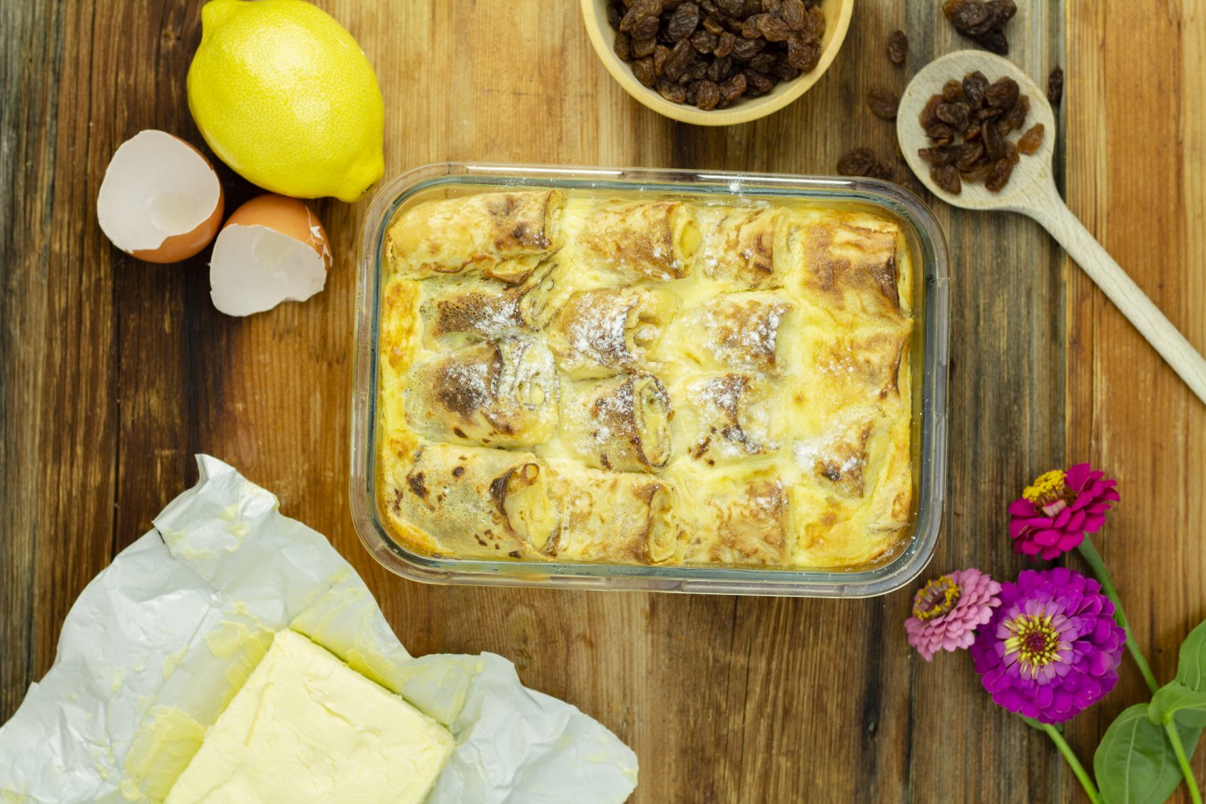 Überbackene Topfenpalatschinken - Regionale Rezepte