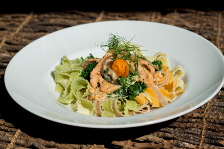 Pasta mit Grünkohlrahm -  (Foto: LKOOE/Tobias Schneider - Nicht zur freien Verwendung)