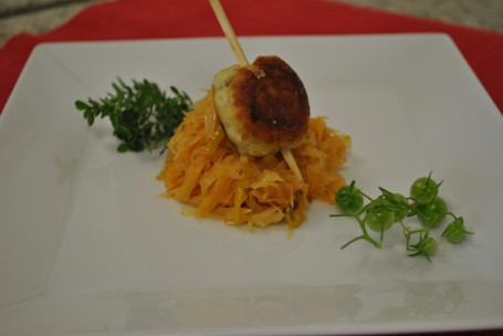 Fischbällchen am Spieß -  (Foto: LK OÖ Melanie Stütz - nicht zur freien Verwendung)