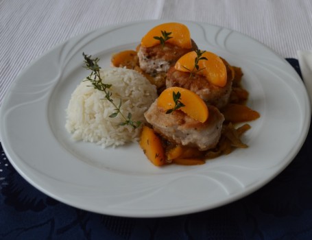 Schweinsfilet mit Pfirsichen -  (Foto: Eva Maria Lipp - Nicht zur freien Verwendung)