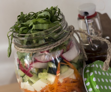 Getreidesalat - to go -  (Foto: Romana Schneider-Lenz - Nicht zur freien Verwendung)