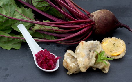 „Fisch & Gmias“ im Cider-Tempura -  (Foto: Tobias Schneider - Nicht zur freien Verwendung)